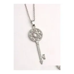 Pendant Necklaces Key Chain Necklace Statement Rhinestone Charms Pendants Bdehome Drop Delivery Jewelry Dhdq9