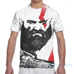 Koszulki męskie Kratos (God of War) Mężczyźni T-shirt Kobiety na całej druku moda dziewczyna koszulka chłopiec topy koszulki krótkie rękawy