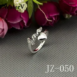 결혼 반지 Walerv for Women Couple Couple Jewelry Custom Love Ring Men 발렌타인 데이 보내기 손가락