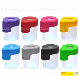 Vergrößerungsbehälter, Probenbehälter, Glasgefäß, Ölflasche, 155 ml, Boxbehälter, Dab-Werkzeug für E-Zigaretten, Kräutercreme, LED-Beleuchtung