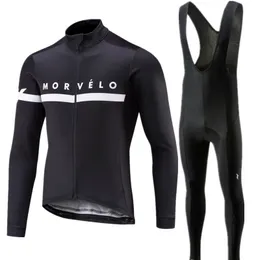 Rowerowe koszulki Pro Zestaw Morvelo Long Sleeve Mountain Rower Ubranie oddychające do ubrania rowerowego MTB Suibor dla mężczyzn 221201