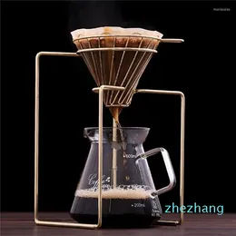 Kahve Filtreleri Maker Dripper Geometrik Yeniden Kullanılabilir Filtre Stand Kalıcı Sepet