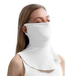 Szaliki Letni krem ​​przeciwsłoneczny i szalik UV Ochrona Słońca Riding Veil Szyfonowy Kobiety twarzą w twarz ochronne 2023