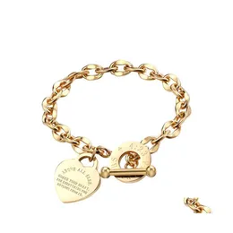 Charm armband ￤lskar hj￤rta rostfritt st￥l o kedja personlig bibel prbs armband f￶r kvinnor guld smycken g￥va sl￤pp leverans otoxc