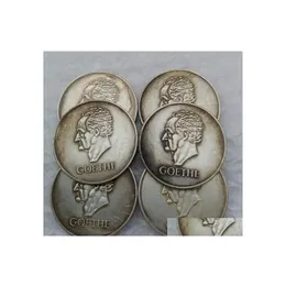 Sztuka i rzemiosło Niemcy Zestaw 1932adefgj 6pcs5 Reichsmark mosiężne ozdoby rzemieślniczy