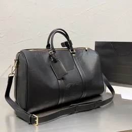 45cm Bayan Lüks Tasarımcı Duffel Siyah Çantalar Sıradan Versatil Seyahat Holday Deri Crossbody Omuz Bagaj Üst Tasar Toyaları ile Büyük Kapasite Çantaları