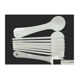 Spoons 1G Professional Plastic 1 Gram Scoops For Food Milk Washing Powder Medcine White Measuring Sn205 Drop Delivery Home Garden Ki Dhea3