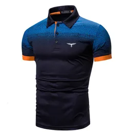 Polos męski Dingshite Men Fashion krótko rękawe Lape Polo Business Shirt 230130