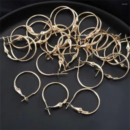 Hoop Earrings 30Pcs Alloy Hook Wires Round Loop Circle Settings Earwire Lever Back Earring Blank Base Findings For Jewelry Making