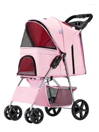 أغطية مقعد سيارة الكلب Carrito Plegable Ligero Para Mascotas Perro Gato Coche Bebe Jaula Pequeno