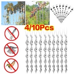 Other Home Garden Bird Repellent Reflective Scare Rods Spiral Repeller Rotating Rod Deterrent Control Device Agricultural Decor 230801