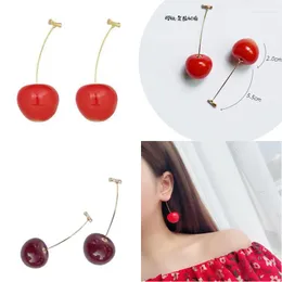 Baumeln Ohrringe Aretes De Mujer Modernos 2023 Marke Design Kirsche Obst Kreative Temperament Wilden Geschenk Koreanische Für Frauen.
