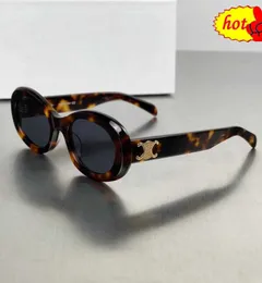 Sonnenbrille 2023 neue Mode Retro-Katzenaugen-Sonnenbrille für Damen CE's Arc de Triomphe oval Französisch