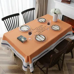 Tkanina stołowa nordycka stół wiatrowy Wodoodporny stolik do kawy prostokątny obrus Strona główna prosta biurko obrusowy wystrój imprezy R230819
