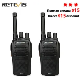 Walkie Talkie Retevis RT 2 Pcs Included PMR FRS Portable Rechargable Talkies Micro USB Charging Support AA Battery 230731