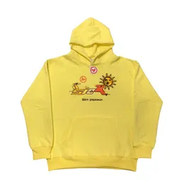 Herrtröjor lyx 2023 från smärta Ian Connor Sicko Pullover Hoody Hooded Sweatshirts Velvet Cotton Thick Fleece Yellow #136