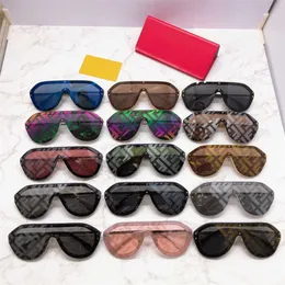 2024 Neues Luxusdesigner Fjiains Net -Sonnenbrille desselben Stils Männlicher Buchstaben Drucklinsen Kröten Sonnenbrillen Frau FFM0039