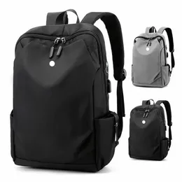 Designer LL Rucksack Yoga Taschen Rucksäcke Laptop Reise Outdoor Wasserdichte Sporttaschen Teenager Schule Schwarz GrauPCLY#271e