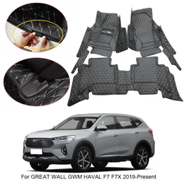 3D Full Surround Car Floor Mat For Great Wall GWM Haval F7 F7X 2019-2025 Protect Liner Foot Pads Carpet PU Leather Waterproof