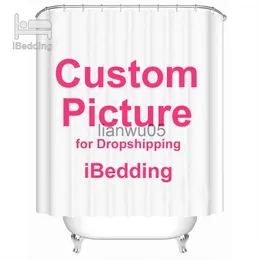 샤워 커튼 ibedding 커스텀 샤워 커튼 욕실 방수 커튼 맞춤형 사진 폴리 에스테르 목욕 장식 x0731 x0731