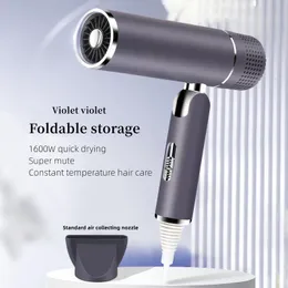 Hair Dryers Professional Hair Dryer 1600w High-power Fast Drying Negative Ion Foldable Portable Household Hair Salon T-type Hair Dryer 230731