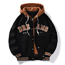 Men's Jackets Men's Windbreaker hooded Wear Jackets Men Baseball Pilot Bomber Pure Cotton Jacket Hip Hop Streetwear Coat clothing fashion coat 230731