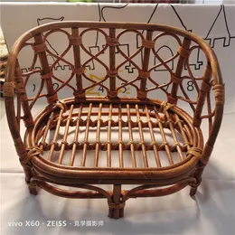 Keepsakes born Pography Props Rattan Products Baby Retro Hand-woven Baby Basket Studio Po Sofa Chair Bed Po Studio Accessories 230801