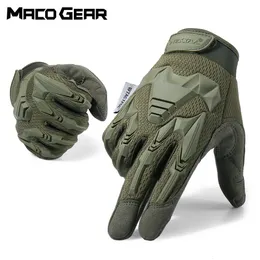 Radfahren Handschuhe Taktische Camo Militär Armee Handschuh Sport Klettern Paintball Schießen Jagd Reiten Ski Voll Finger Fäustlinge Männer 230801