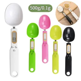 8 Color Electronic Kitchen Scale 500g 0,1G LCD Digital Measuring Tools Digital Spoon Scale Mini Kitchens Tool Pet Food Scales SN4198