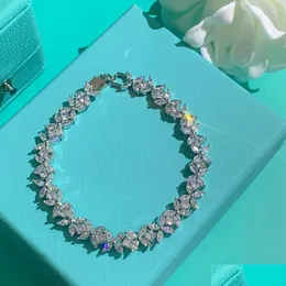 Charm Bracelets Luxurys Tasarımcıları Kadınlar için Modaya Düzenli Moda Zarif Boncuklar Parti Elmas Takı Hediyesi Toptan Dhgpe