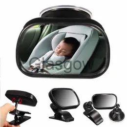 Espelhos de carro ajustáveis para bebê Espelho de carro traseiro Assento de segurança com vista para a parte traseira voltada para o interior do carro Monitor de crianças para bebês Espelho de assentos de segurança reverso x0801