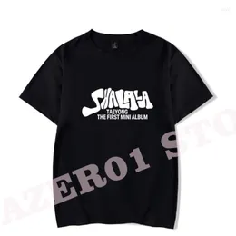 Herr t shirts shalala t-shirt merch sommar män kvinnor crewneck tshirt kort ärm tee kpop streetwear