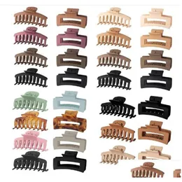 Hair Clips Barrettes Large Claw 4/6/8 Pack 4.3 Inch Nonslip Big Mti Color Accessories For Women Girls Drop Delivery Jewelry Hairjew Dhpmg