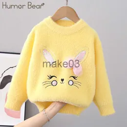 Cardigan Humor Bear Kids Knitted Sweater Autumn Winter Long Sleeve Knitted Sweater Children Clothes Kid Clothes Girl For 47 Years J230801
