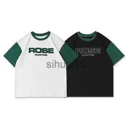 Camisetas masculinas moda moda novo estilo vintage retchwork martine rose camise