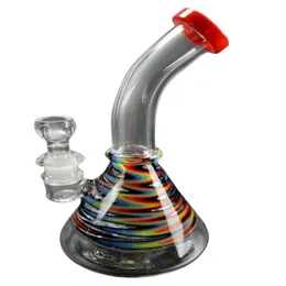 Bongs de água de vidro coloridos narguilés de vidro inebriante vermelho 7,8 polegadas dab rig para acessórios para fumar