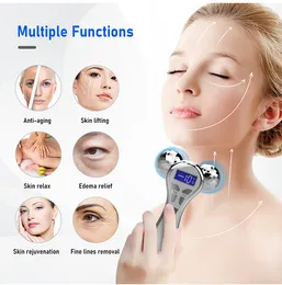 Högfrekvent EMS Vibration Massage Beauty Device Micro Current Ball Massager Red LED Light Therapy Home Use Machine