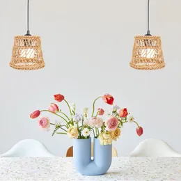 Hängelampen, Deckenventilator-Lampenschirme, Ersatz-Lampenschirm mit gewebter Abdeckung, dekorative Glühbirnen