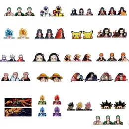 Cartoon Movie Stickers 500 Desgins Anpassa 3D Motion Jujutsu Kaisen Dbzed Demon Slayer Waterproof Car Wall Art Drop Delivery Toys Gi Dh0ie