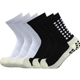 Men's Socks 6 Pairs/Lot Men Women Football Socks Cotton Square Silicone Suction Cup Anti Slip Soccer Sports Sport Socks Baseball Rugby Socks 230731