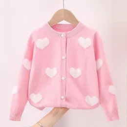 Pullover Autumn Winter Baby Toddler Clothes Girls Sweaters Knitted Sweater Cardigan Long Sleeve Coat Kids Jacket Children Outerwear 230731