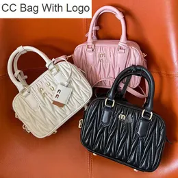 CC Bag Clutch Bags Designer Tygväska Bowling Purse Läder Vita kvällspåsar Mini Kvinna Handväskor Kvalitet Luxurys axelväska Fashion Lady Wallet Phone Cosmetics 20