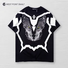 Men's T-Shirts Men Women T-Shirts Wolf Graphic Animals Print Couple Tees Casual Gothic Hip Hop Punk O-Neck Tshirt Broadcloth Short Sleeve Tops J230731