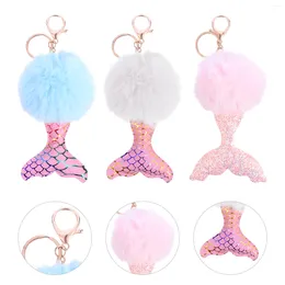 Keychains Baby Bag Decor Pendants Car Plushies Lovely Chains Ornament Fishtail