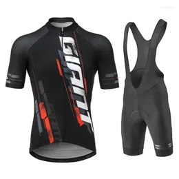 Yarış setleri bisiklet forması 2023 erkek yaz seti dev nefes alabilen spor mtb bisiklet bisiklet giyim elbise