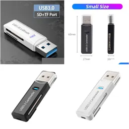 Bellek Kartı Okuyucuları TF SD Okuyucu USB 3.0 Kardre Okuyucu Mikro ADAPER SMART LECTOR DE TARJETAS DÜŞÜNCE DÜZENLEME DÜZENLEME Bilgisayarları Ağ Dhkcr