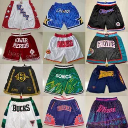 Mężczyźni koszykówki muchy muchy dresowe noś solidne zamek błyskawiczny tylko don szorty Hipop Hipop Sport Sport Port Pant Team Vintage Stitch Aaron Wiggins Doug McDermott