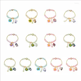 Link Bracelets Anime Genshin Impact Women Bracelet Nahida Kamisato Ayaka Woman Fashion Cosplay Crystal Chain Bangles Gifts Armband