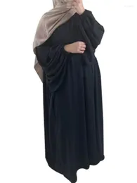 Etniska kläder UAE ABAYAS DUBAI ABAYA SVART SAUDIARABIA KLÄNNER FÖR MUSLIM KVINNA KIFTANE JILBEB KUWAITI Women's Jalabiyat Ramadan