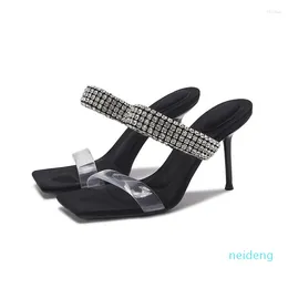 Sandálias femininas de dedo do pé aberto quadrado de verão sapatos casuais com tira no tornozelo sapatos femininos ao ar livre salto fino